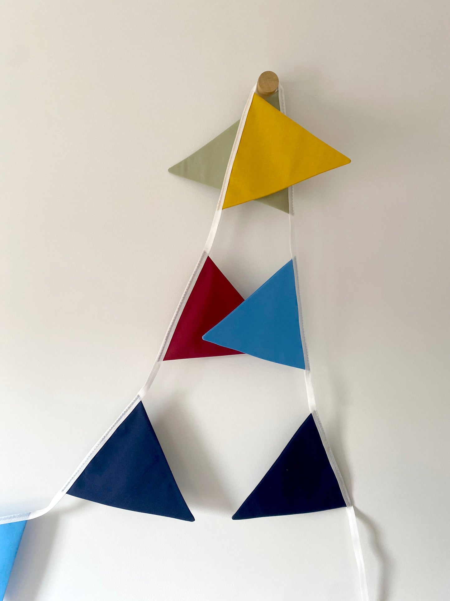 Rainbow bunting banner