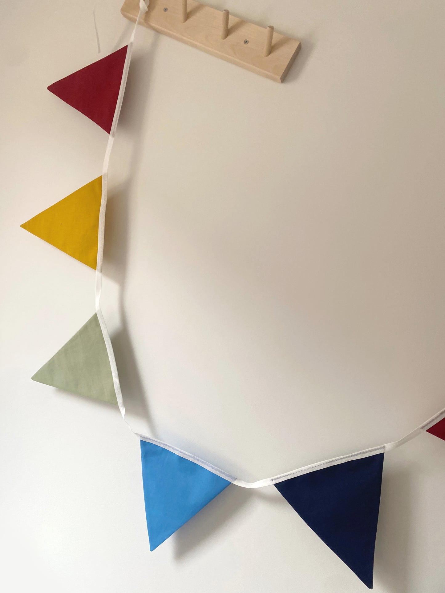 Rainbow bunting banner