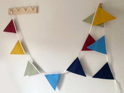 Rainbow bunting banner
