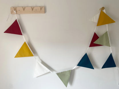 Rainbow bunting banner