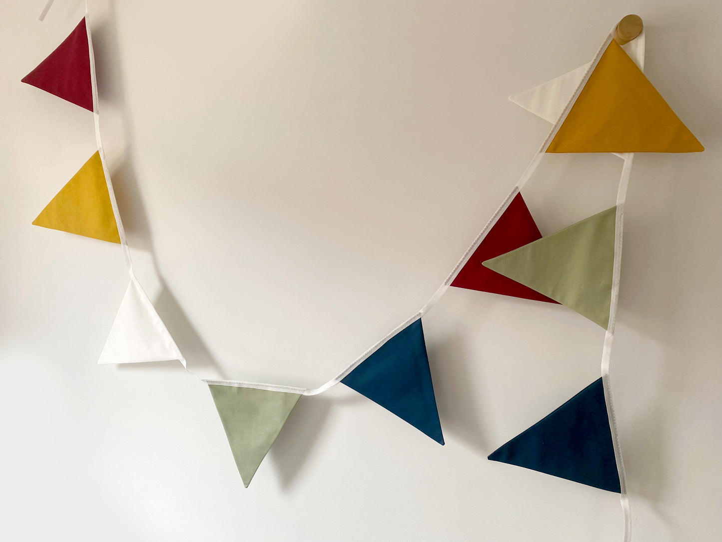 Rainbow bunting banner