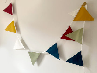 Rainbow bunting banner