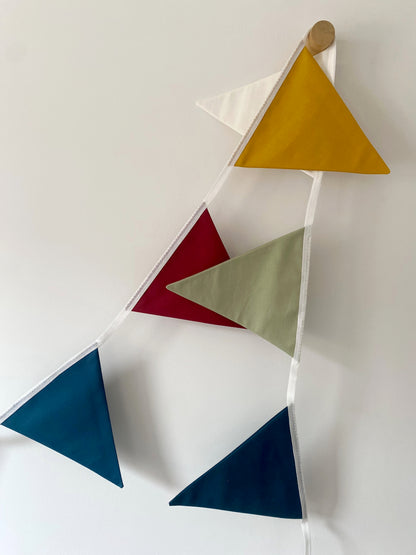 Rainbow bunting banner