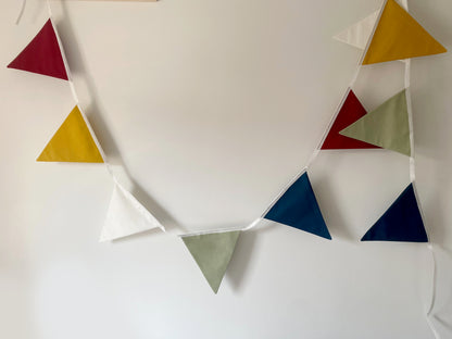 Rainbow bunting banner