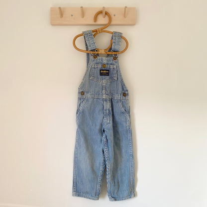 3Y Oshkosh vintage hickory stripe denim dungarees