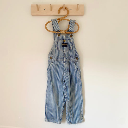 3Y Oshkosh vintage hickory stripe denim dungarees