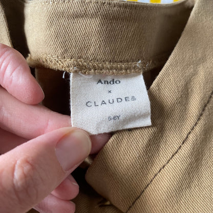 5-6Y Claude & Co MILKING IT x ANDO (chocolate) overalls boilersuit