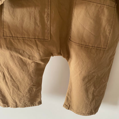 5-6Y Claude & Co MILKING IT x ANDO (chocolate) overalls boilersuit