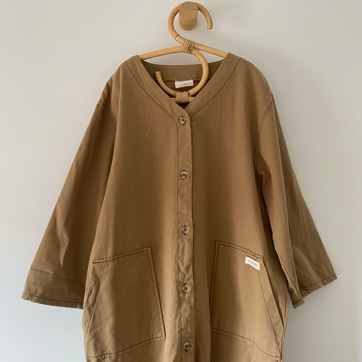 5-6Y Claude & Co MILKING IT x ANDO (chocolate) overalls boilersuit