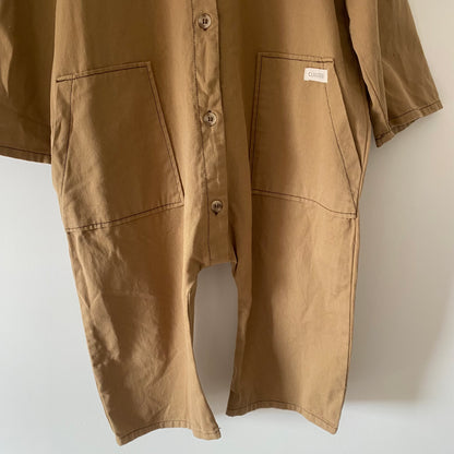 5-6Y Claude & Co MILKING IT x ANDO (chocolate) overalls boilersuit