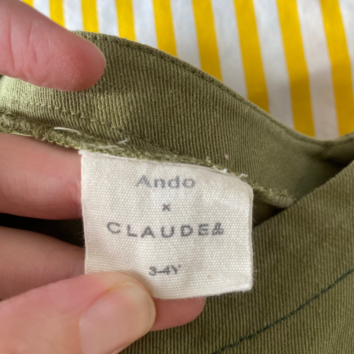 3-4Y Claude & Co MILKING IT x ANDO (forest) overalls boilersuit