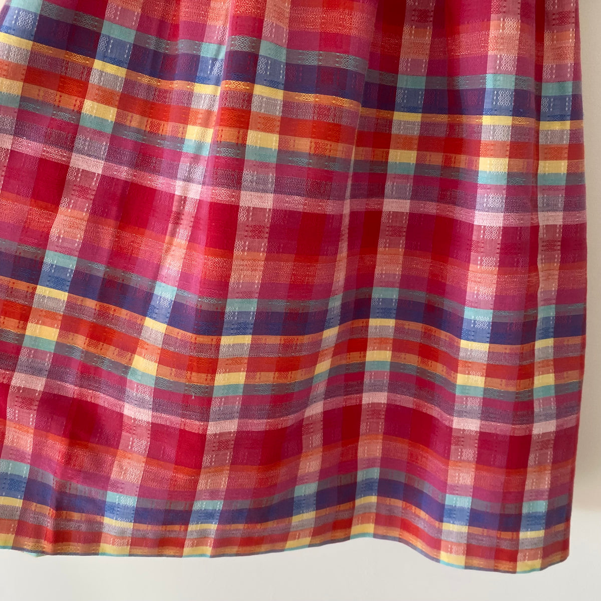 6-7Y St Michael vintage check puff sleeve dress