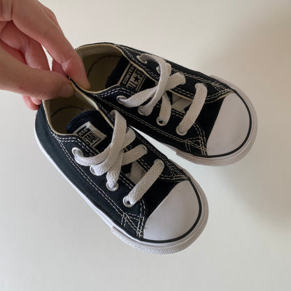 Converse black UK size 6