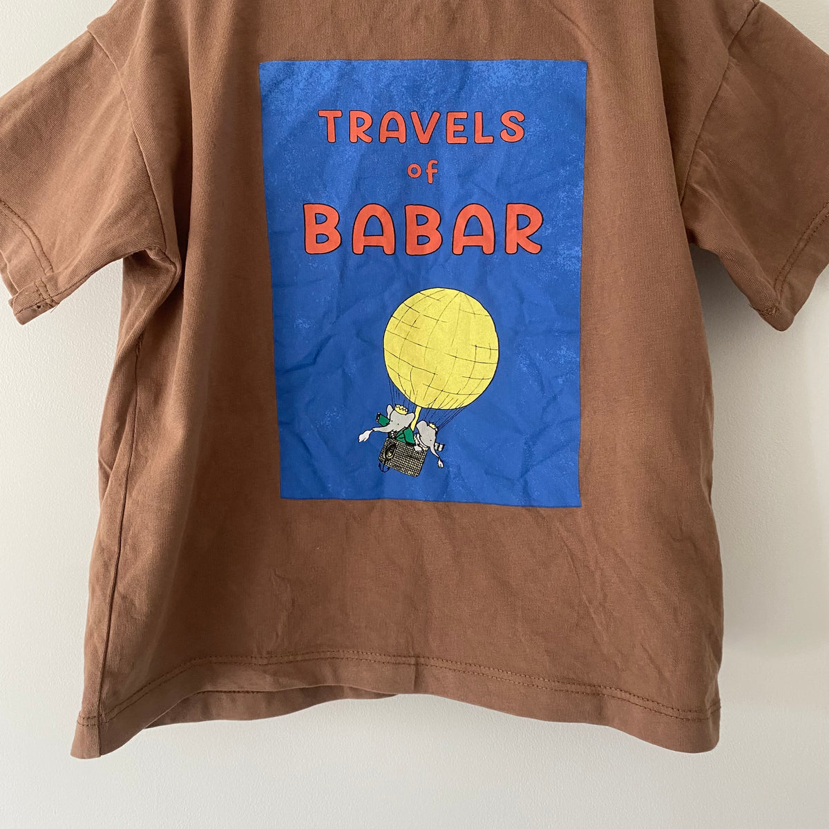 3-4Y Zara Babar brown short sleeve t-shirt
