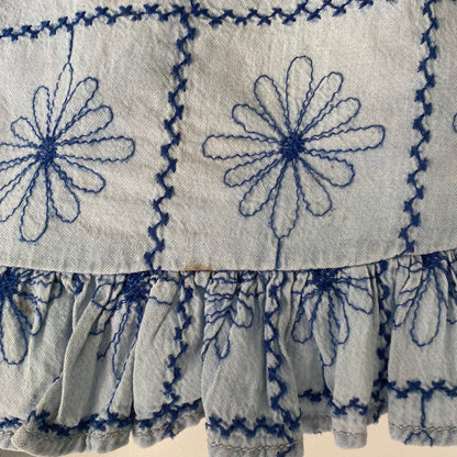 12-18M Zara blue floral embroidered co-ord