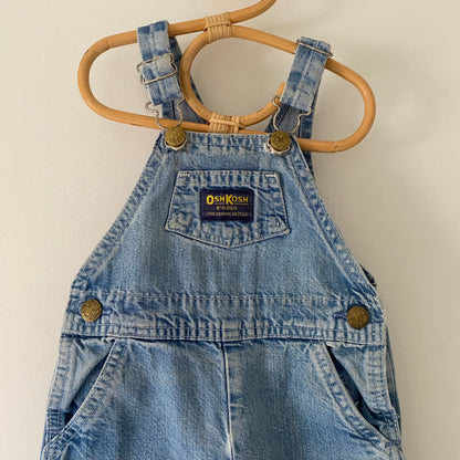 18M Oshkosh B'Gosh vintage light wash denim dungarees overalls