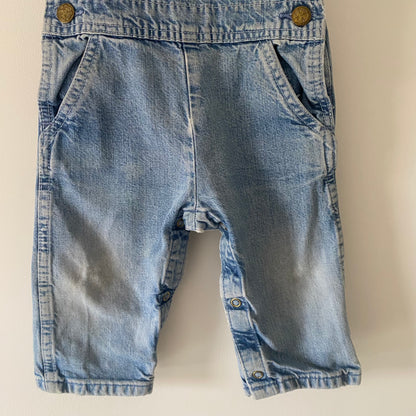18M Oshkosh B'Gosh vintage light wash denim dungarees overalls