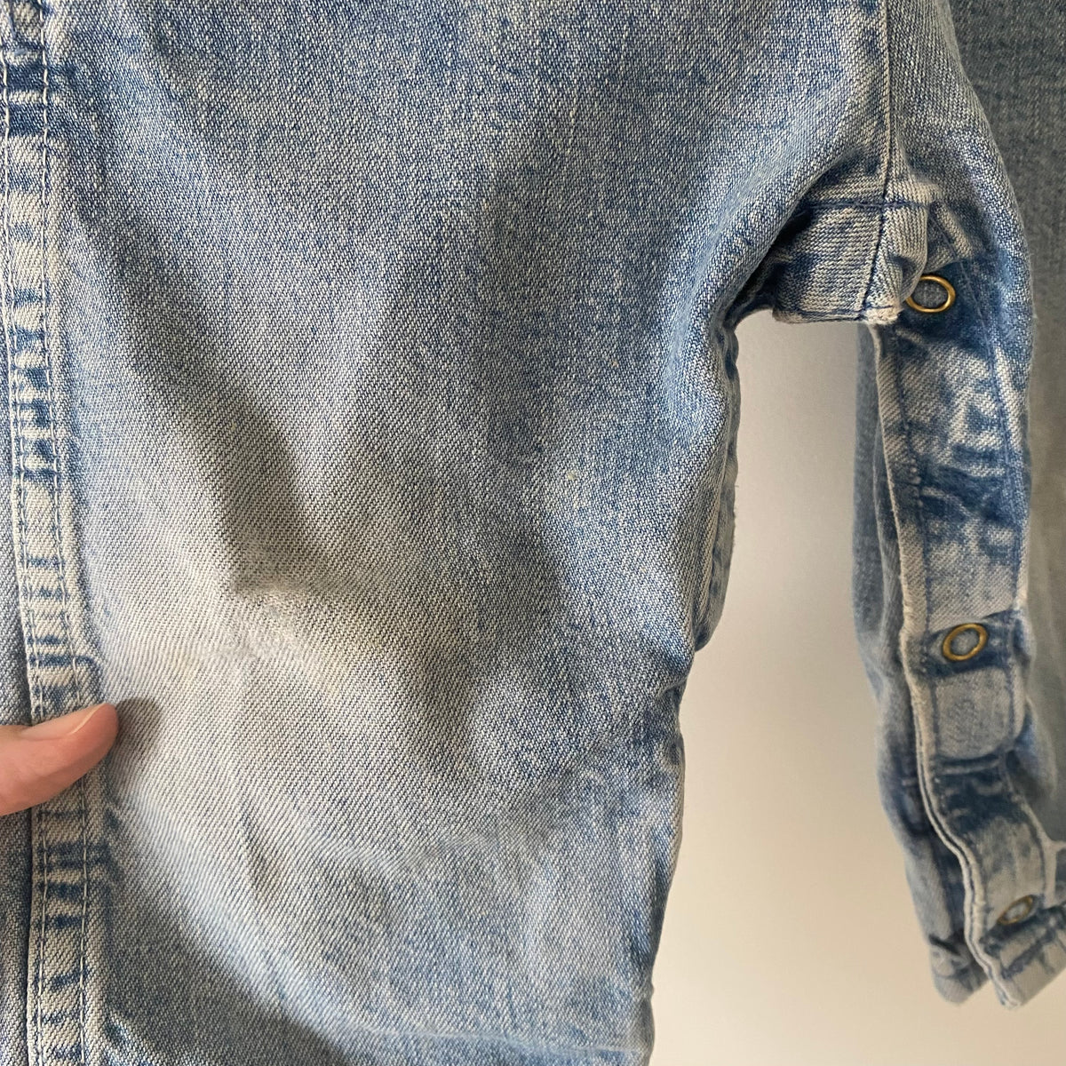 18M Oshkosh B'Gosh vintage light wash denim dungarees overalls
