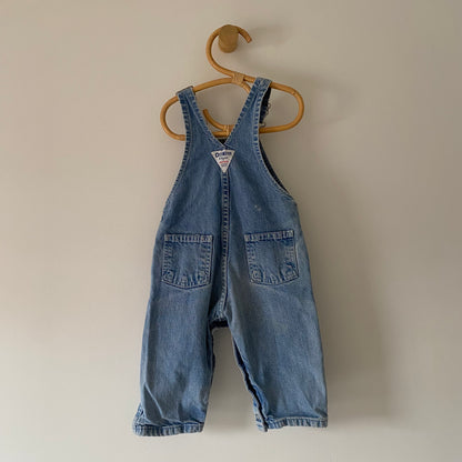 18M Oshkosh B'Gosh vintage light wash denim dungarees overalls