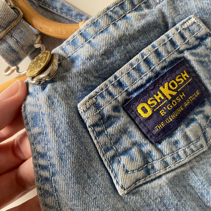 18M Oshkosh B'Gosh vintage light wash denim dungarees overalls