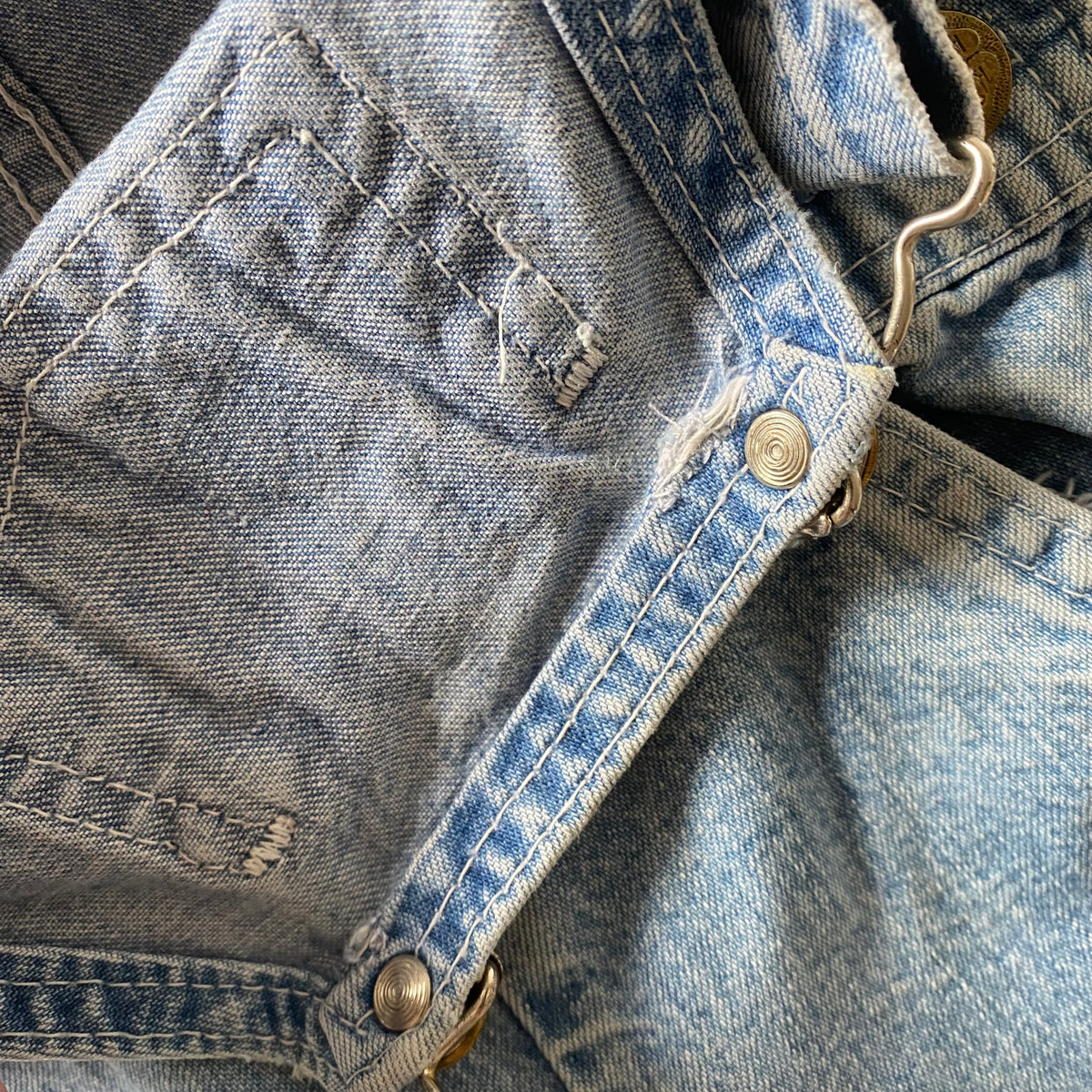 18M Oshkosh B'Gosh vintage light wash denim dungarees overalls