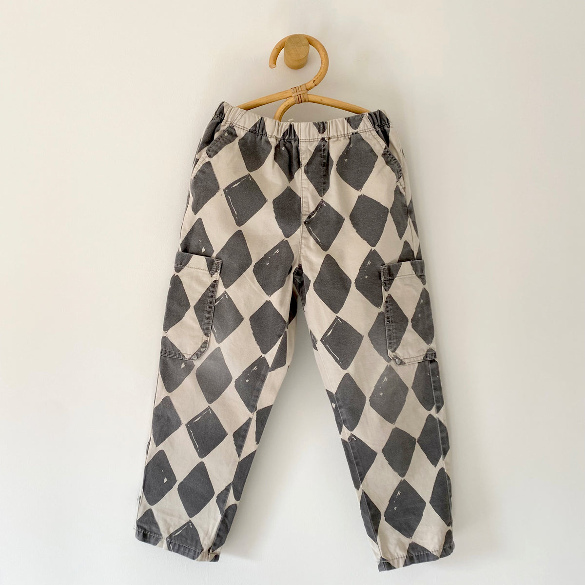 4-5Y Next diamond checkerboard trousers
