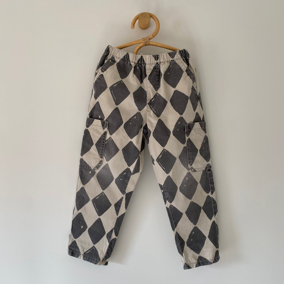 4-5Y Next diamond checkerboard trousers