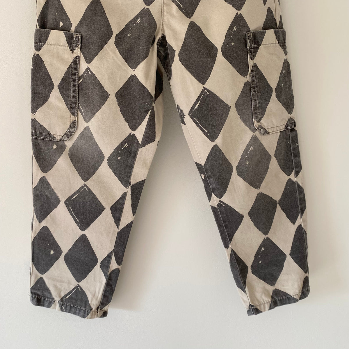 4-5Y Next diamond checkerboard trousers