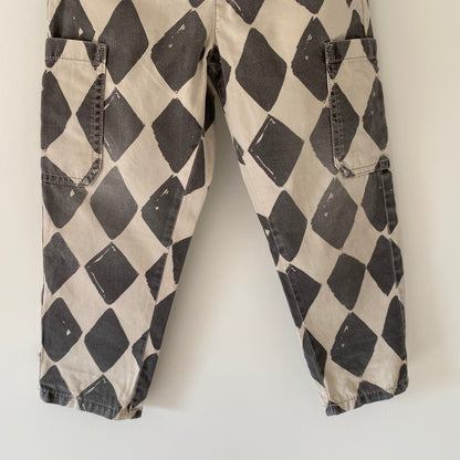 4-5Y Next diamond checkerboard trousers