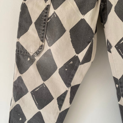 4-5Y Next diamond checkerboard trousers