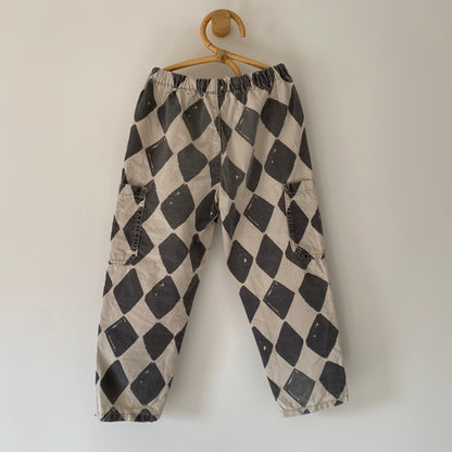 4-5Y Next diamond checkerboard trousers