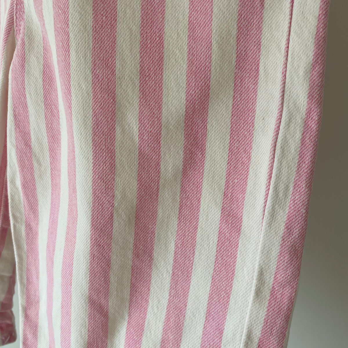 18-24M Zara pink stripe denim jumpsuit