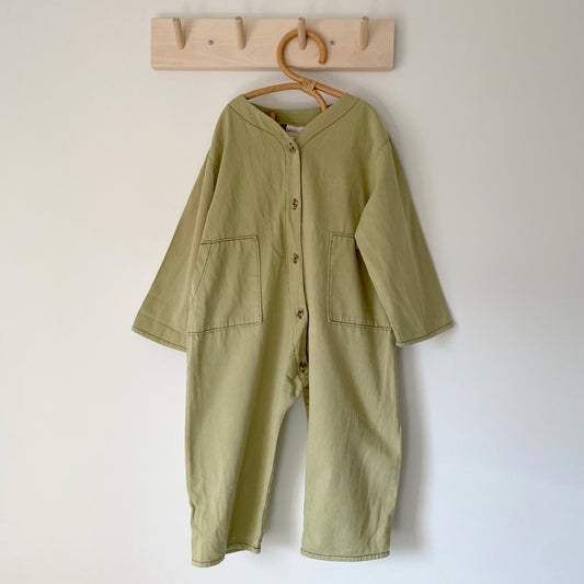 2-3Y Claude & Co MILKING IT x Ando Overalls (Sage)