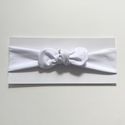 Child size white headband