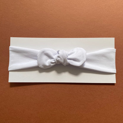 Child size white headband