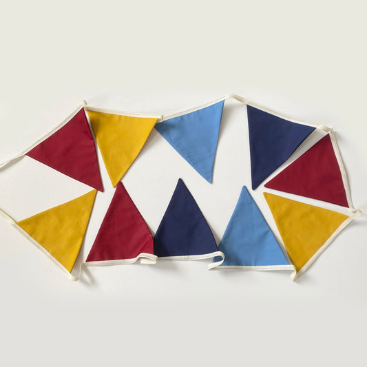 Rainbow bunting banner