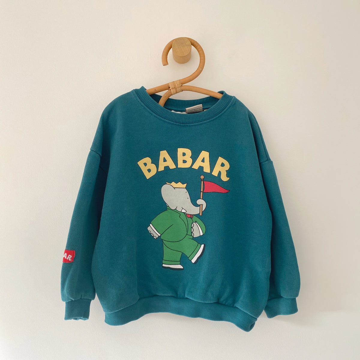 18-24M Zara Babar teal sweatshirt