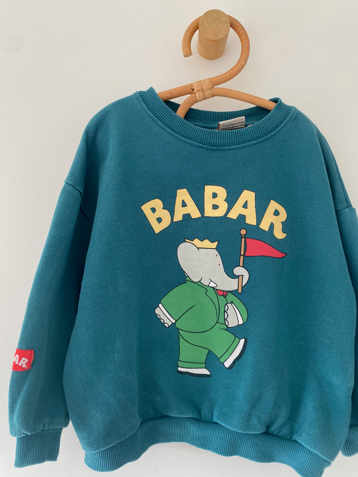 18-24M Zara Babar teal sweatshirt