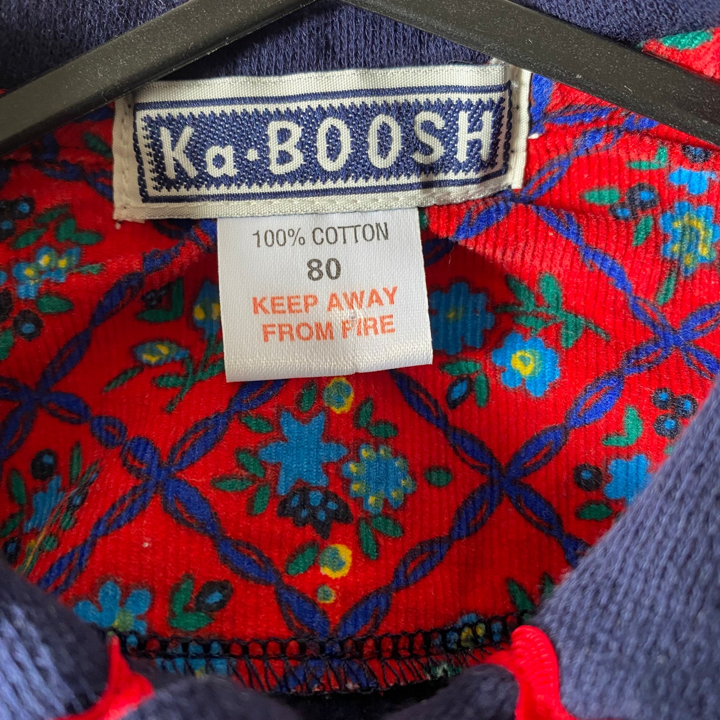 9-12M Ka Boosh vintage navy blue soft jacket