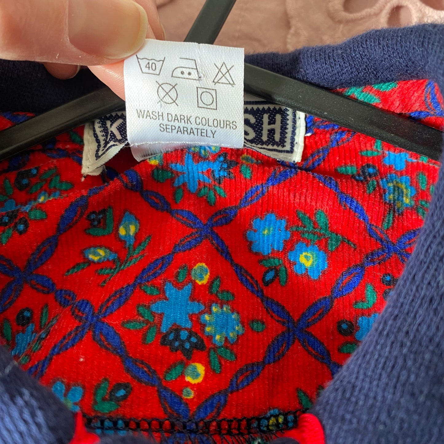 9-12M Ka Boosh vintage navy blue soft jacket