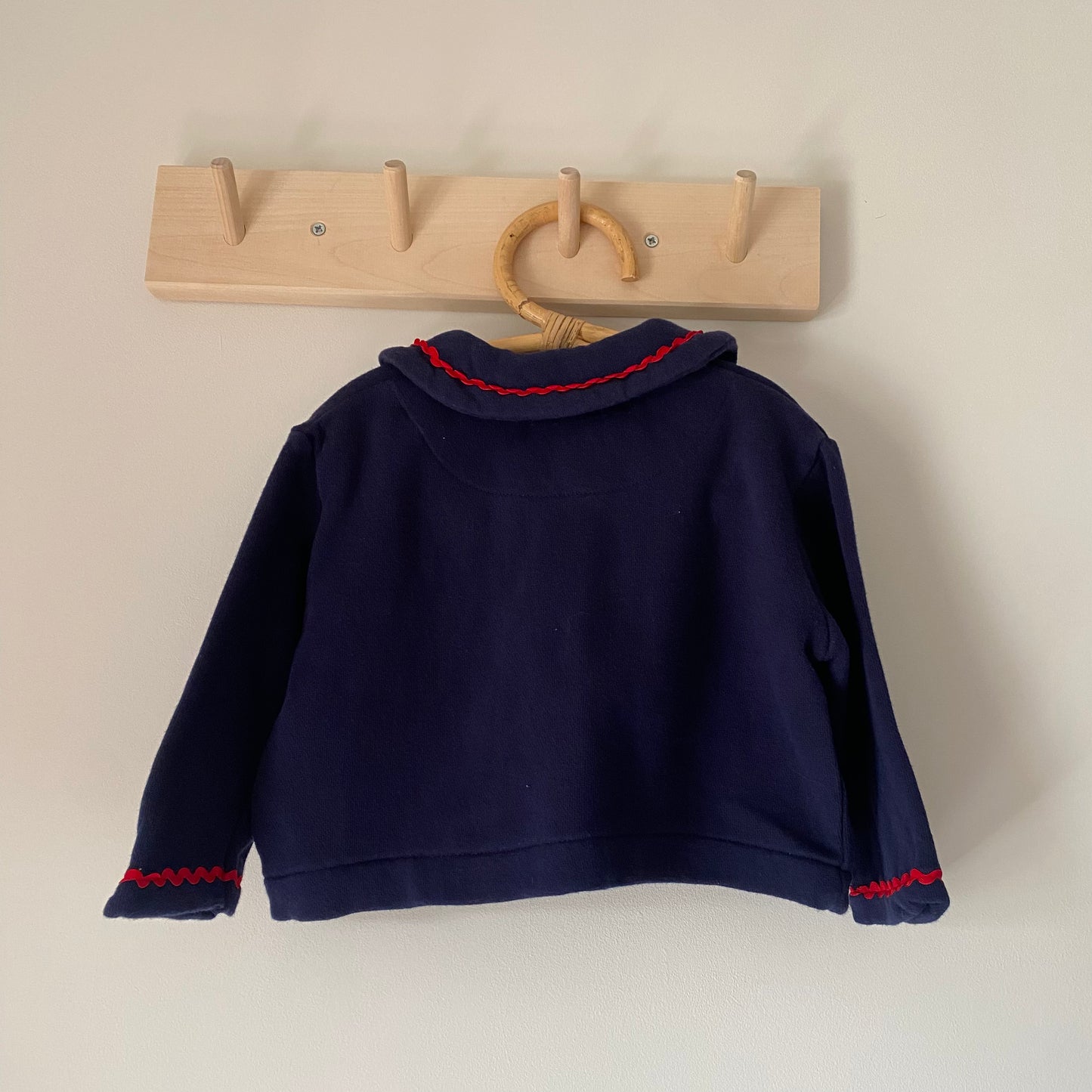 9-12M Ka Boosh vintage navy blue soft jacket