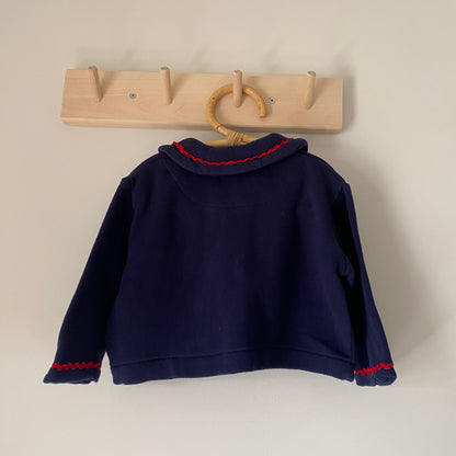 9-12M Ka Boosh vintage navy blue soft jacket