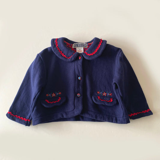 9-12M Ka Boosh vintage navy blue soft jacket