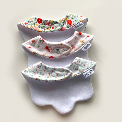 Choice of floral scallop bib