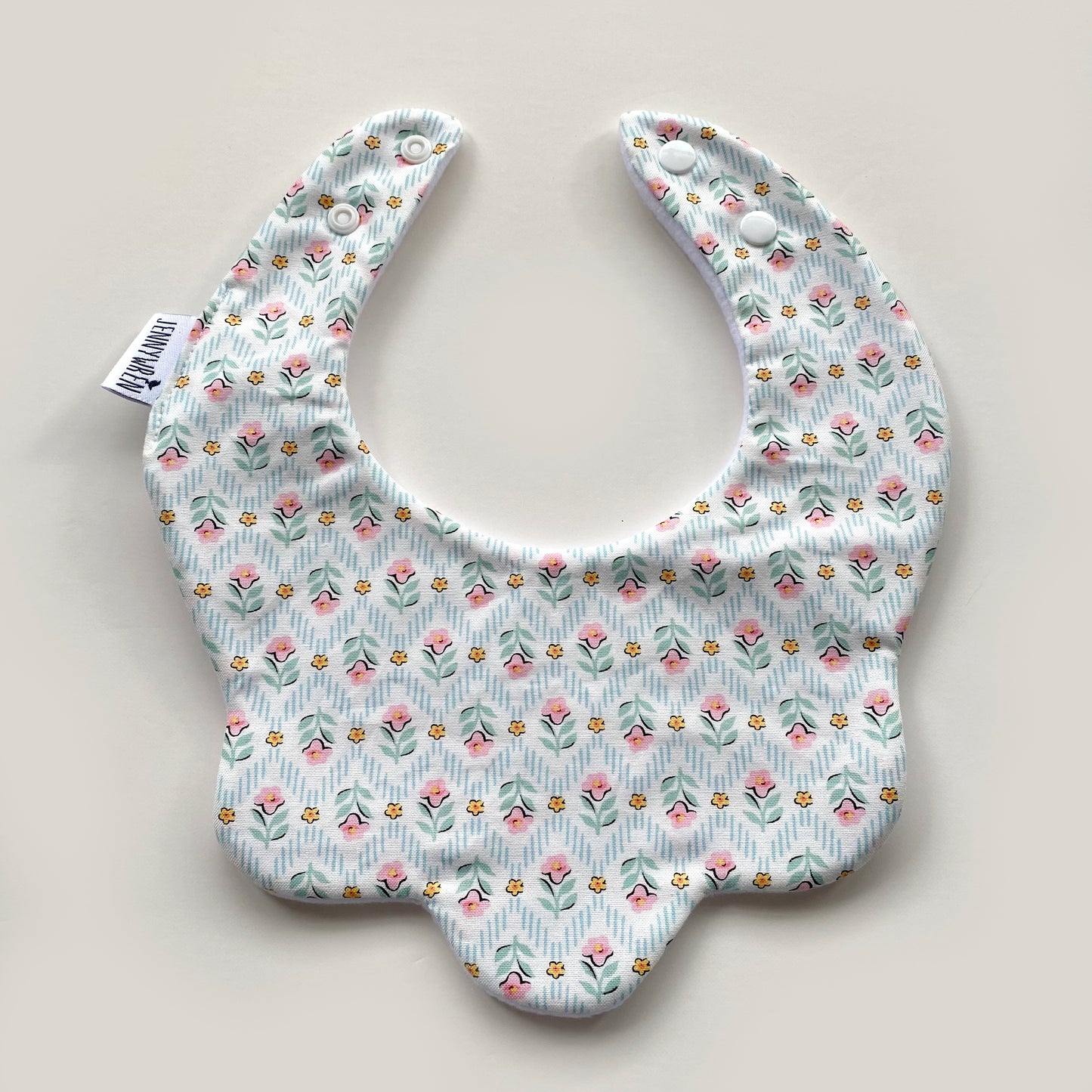 Choice of floral scallop bib