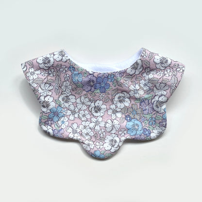 Choice of ditsy scallop bib