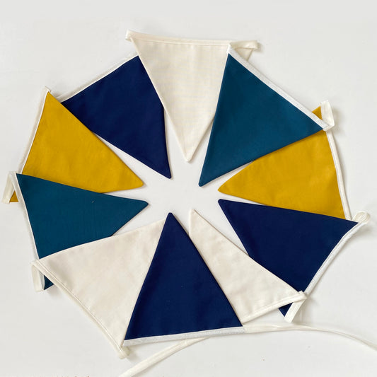 Rainbow bunting banner