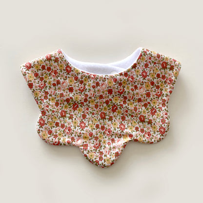 Choice of ditsy floral scallop bib