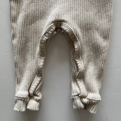 3-6M Claude & Co Milking it oat ribbed onesie