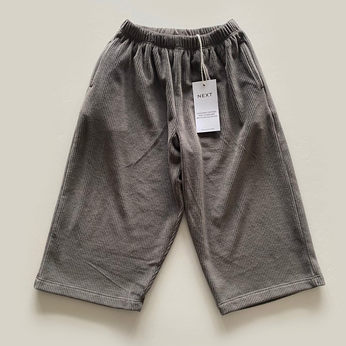 2-3Y Next brown ribbed wide leg trousers BNWT
